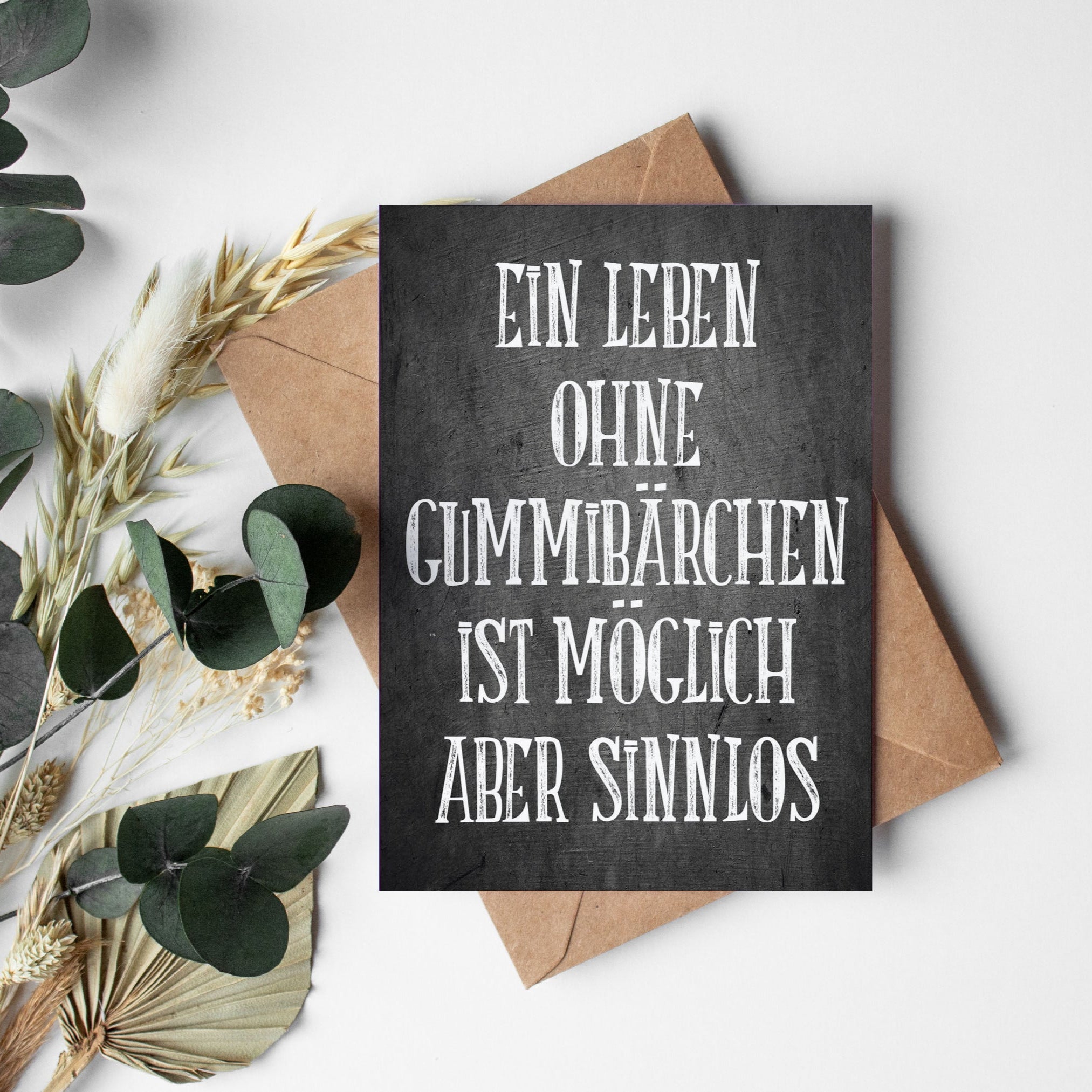 Grußkarte: Gummibärchen